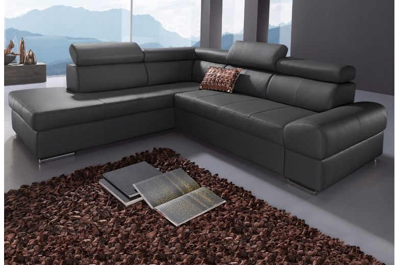 Leather corner sofa - Broadway