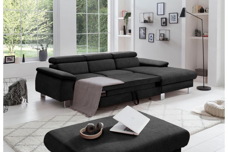 Corner sofa - Micky (Pull-out with storage box)
