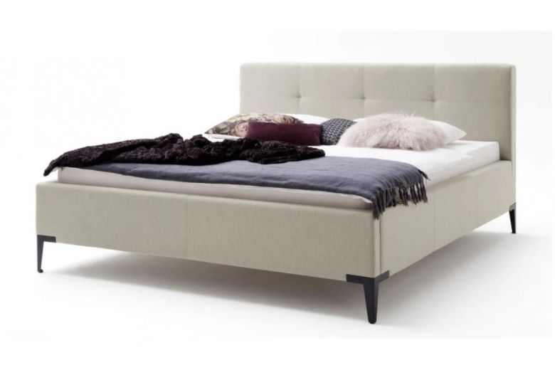 Upholstered bed 160x200 - Modern Time with bed slat