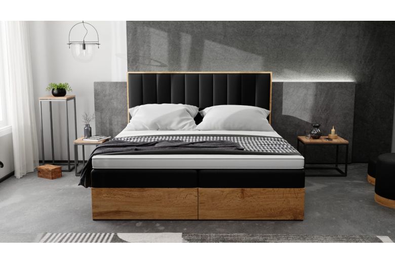 Upholstered bed 180x200 - Venecia (With storage box)