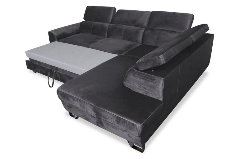 Corner sofa - Asti (Pull-out with storage box)