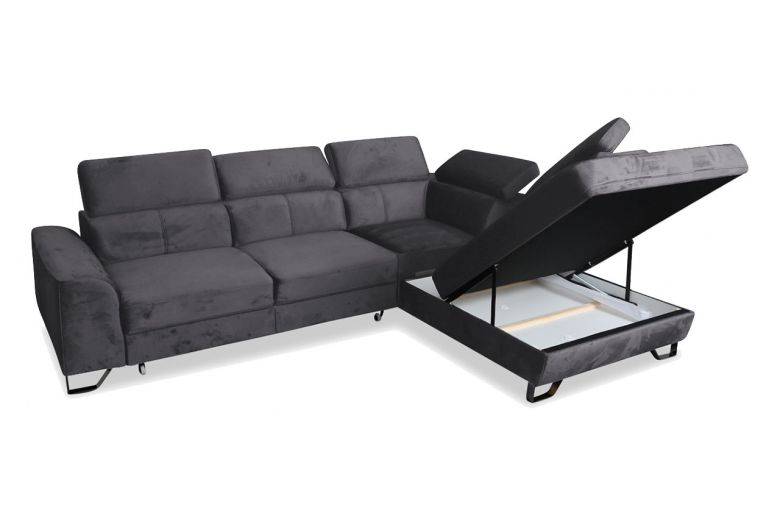 Corner sofa - Asti (Pull-out with storage box)