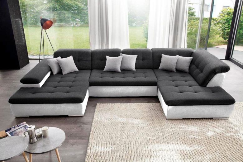 U shape sofa - Neapel (Pull-out with storage box)