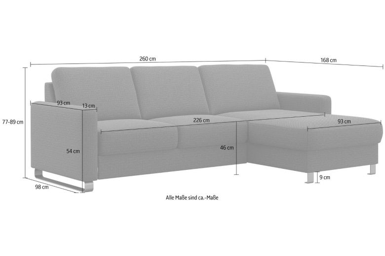 Corner sofa - Corleone (Pull-out with storage box)