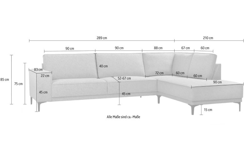 Corner sofa XL - Oland