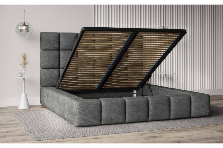 Upholstered bed 180x200 - Ozan (With storage box)