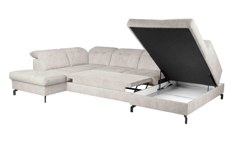 U shape sofa - Paula (Pull-out with storage box)