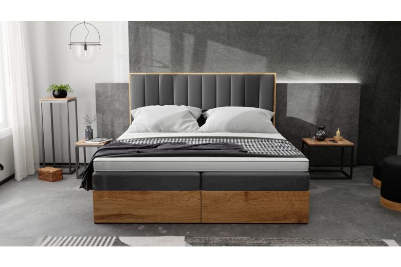 Upholstered bed 180x200 - Venecia (With storage box)