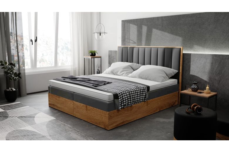 Upholstered bed 180x200 - Venecia (With storage box)