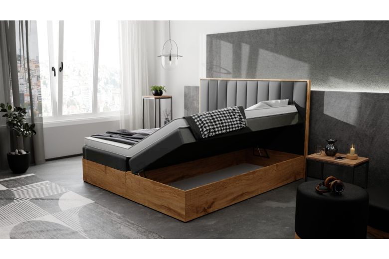 Upholstered bed 180x200 - Venecia (With storage box)