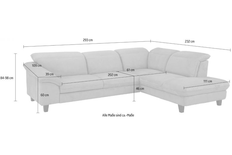 Corner sofa XL - Tess ar pufu with hocker (Pull-out)