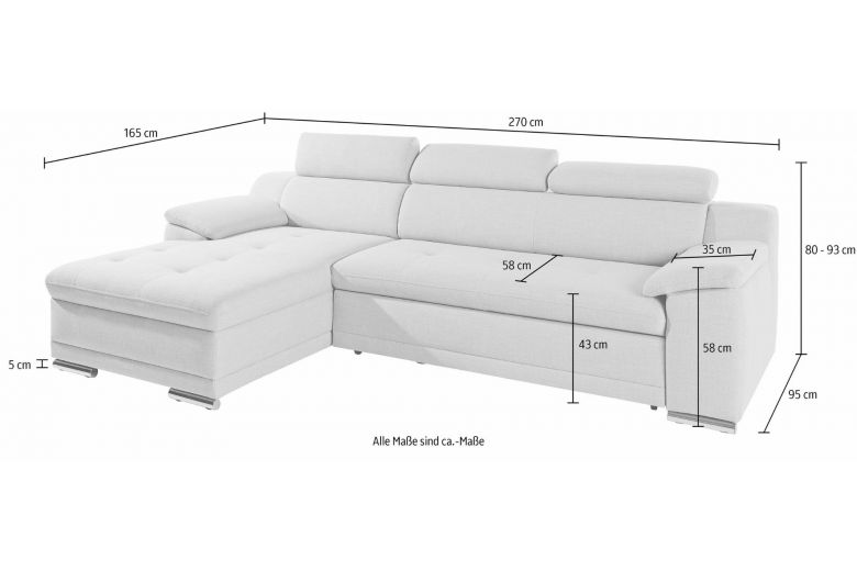 Corner sofa - Andiamo (Pull-out)
