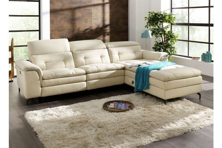 Leather corner sofa - Sherlot