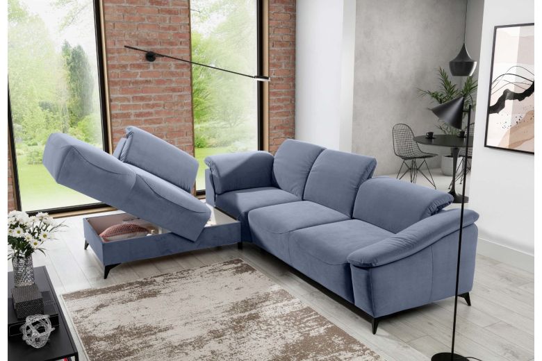 Corner sofa XL - Potenza (Pull-out with storage box)