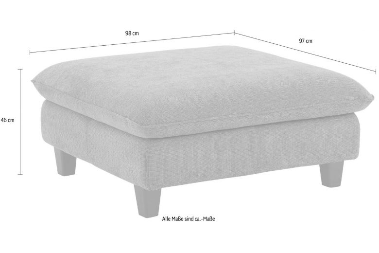 Corner sofa XL - Tess ar pufu with hocker (Pull-out)