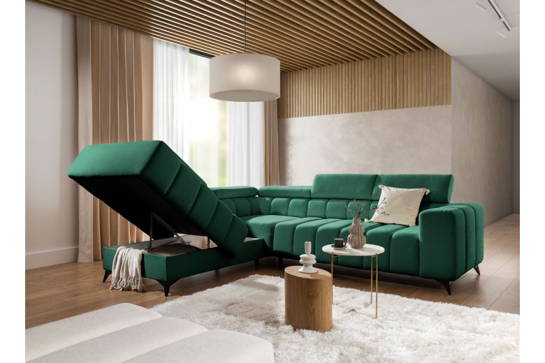 Corner sofa XL - Ragusso (Pull-out with storage box)