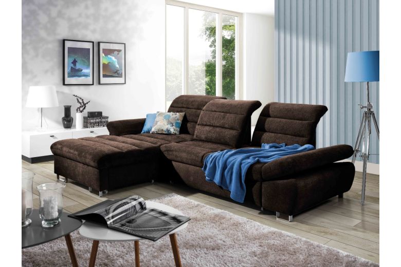 Corner sofa - Roma (Pull-out with storage box)