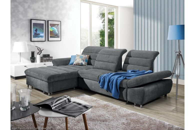 Corner sofa - Roma (Pull-out with storage box)