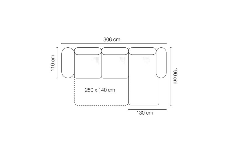 Corner sofa - Roma (Pull-out with storage box)