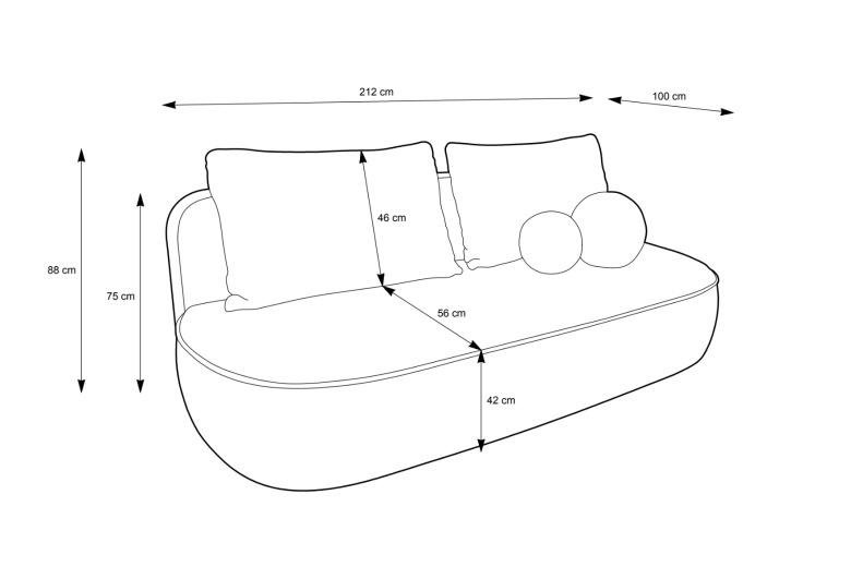 Sofa+bed - Molly (Pull-out with storage box)