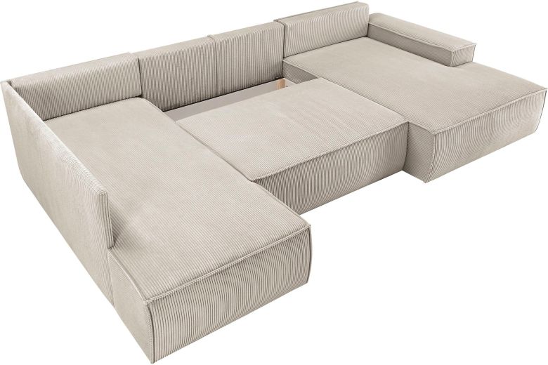 U shape sofa - Sherwood (Pull-out with storage box)