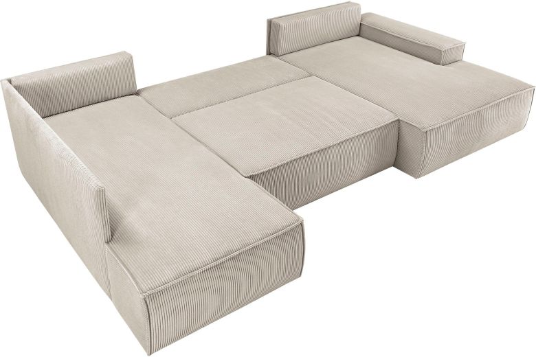U shape sofa - Sherwood (Pull-out with storage box)