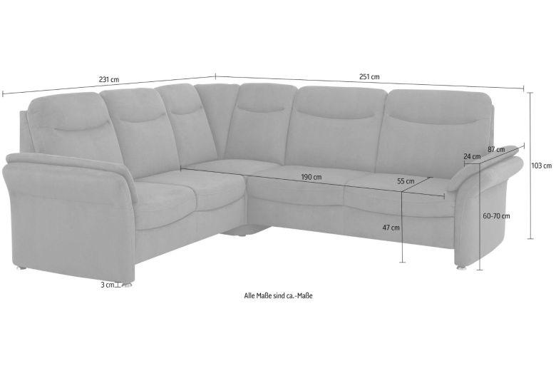 Corner sofa XL - Tahoma (Pull-out with storage box)