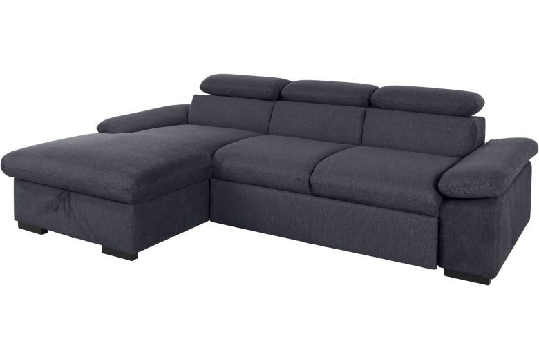 Corner sofa - Lola with hocker (Pull-out with storage box)