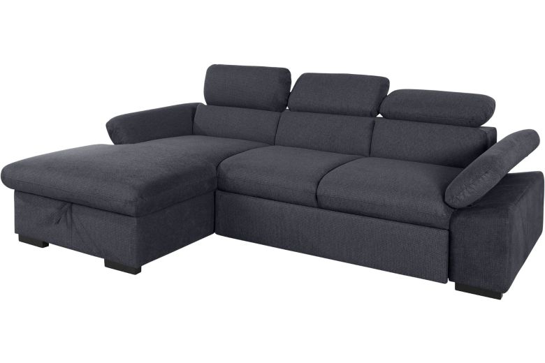Corner sofa - Lola with hocker (Pull-out with storage box)