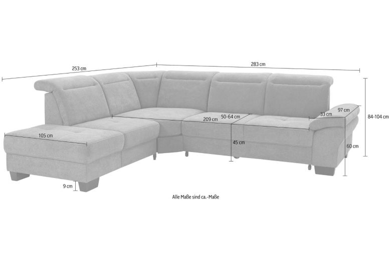 Corner sofa XL - Cornwall (Pull-out)