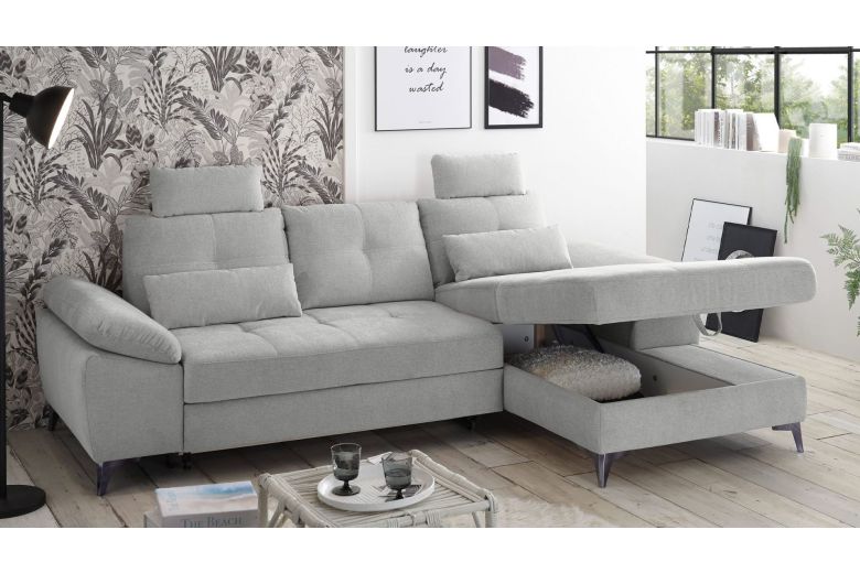 Corner sofa - Auckland (Pull-out with storage box)