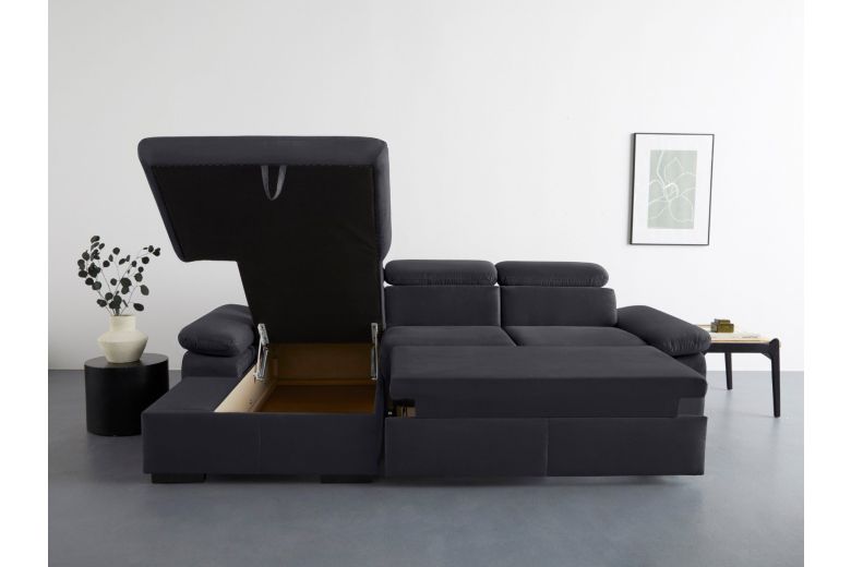 Corner sofa - Lola (Pull-out with storage box)