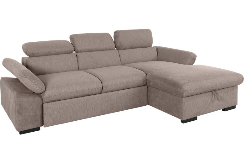Corner sofa - Lola with hocker (Pull-out with storage box)