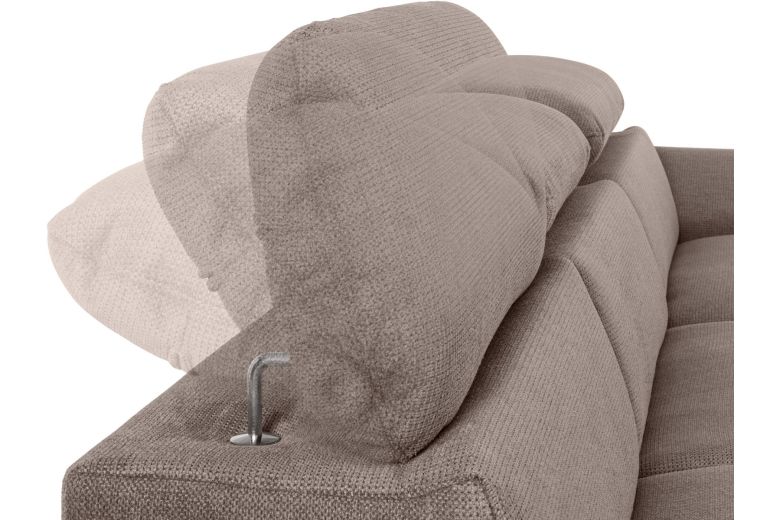 Corner sofa - Lola with hocker (Pull-out with storage box)