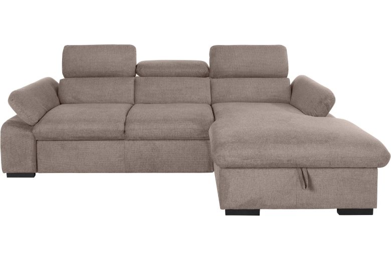 Corner sofa - Lola with hocker (Pull-out with storage box)