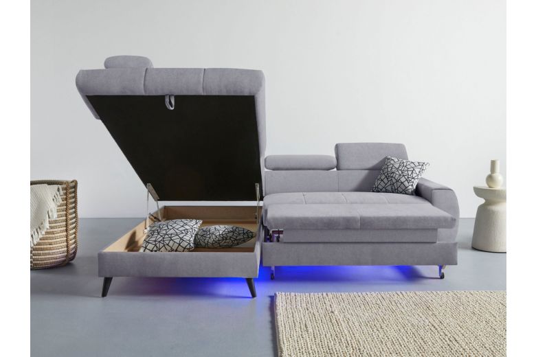 Corner sofa XL - Mia (Pull-out with storage box)