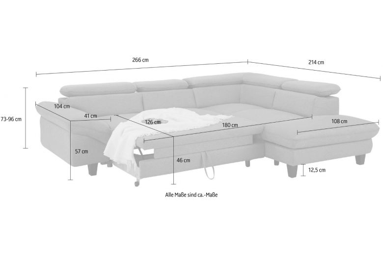 Corner sofa XL - Pilot (Pull-out with storage box)