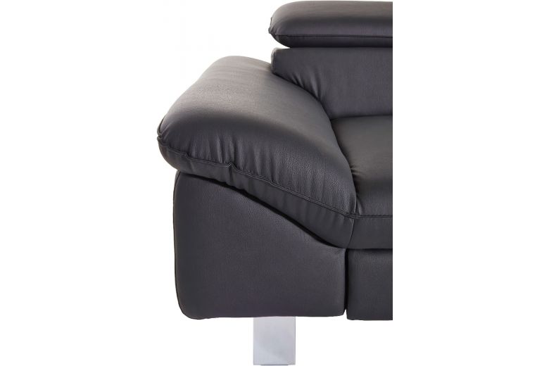 Leather corner sofa - Driver ar pufu with hocker (Pull-out with storage box)
