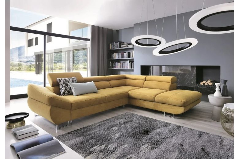 Corner sofa XL - Fabio (Pull-out with storage box)