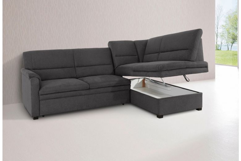 Corner sofa XL - Piza ar krēslu (Pull-out with storage box)
