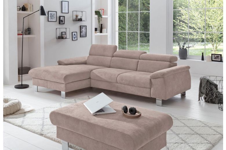 Corner sofa - Micky ar LED (Pull-out with storage box)
