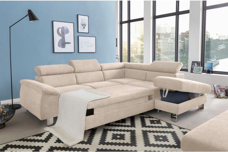Corner sofa XL - Micky XL (Pull-out with storage box)