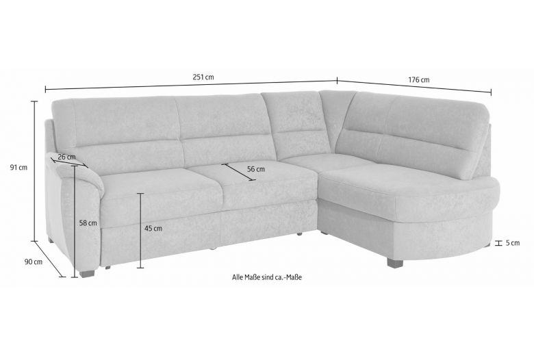 Corner sofa XL - Pandora (Pull-out)