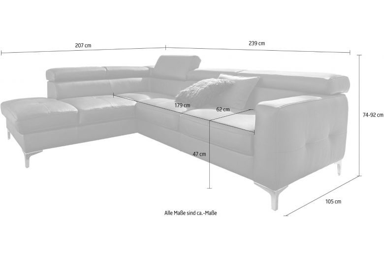 Corner sofa XL - Sammy