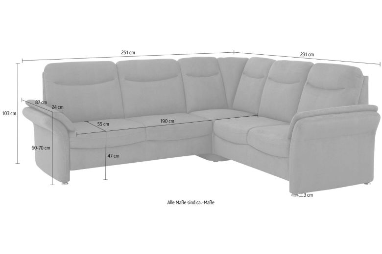 Corner sofa XL - Tahoma (Pull-out with storage box)