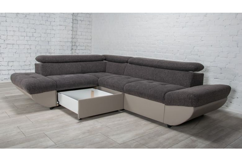 Corner sofa - Taifun (Pull-out with storage box)