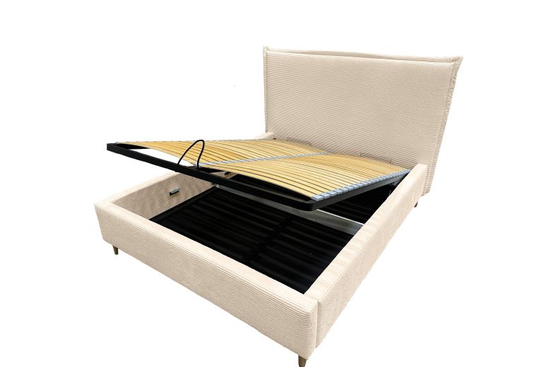 Upholstered bed 160x200 - Torres (With storage box)