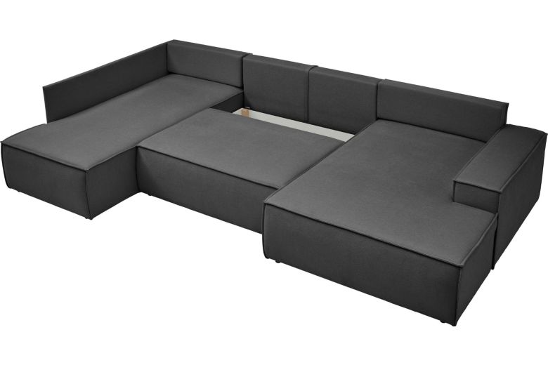 U shape sofa - Sherwood (Pull-out with storage box)