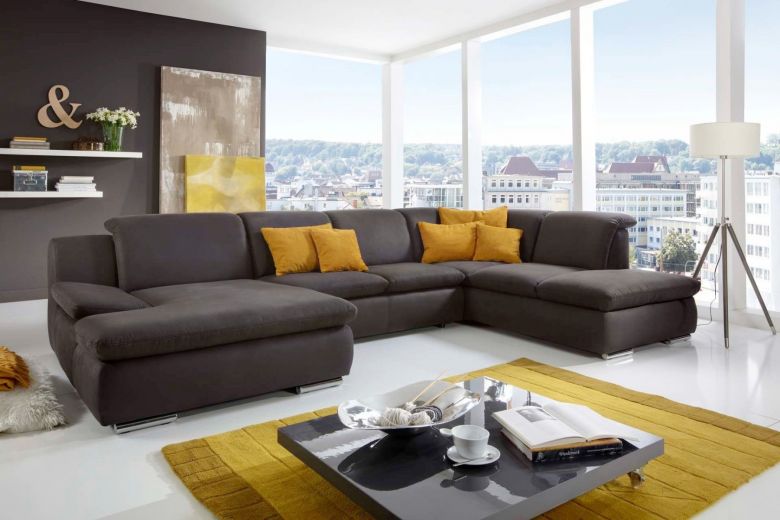 U shape sofa - Isona (Pull-out with storage box)