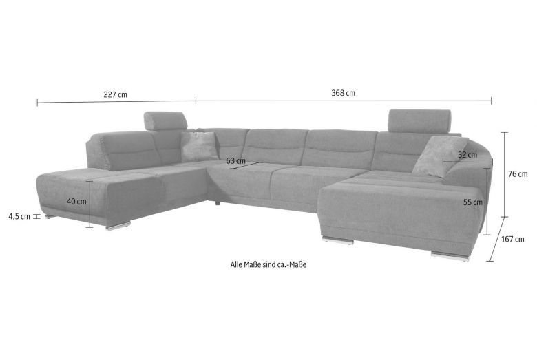 U shape sofa - Sonya